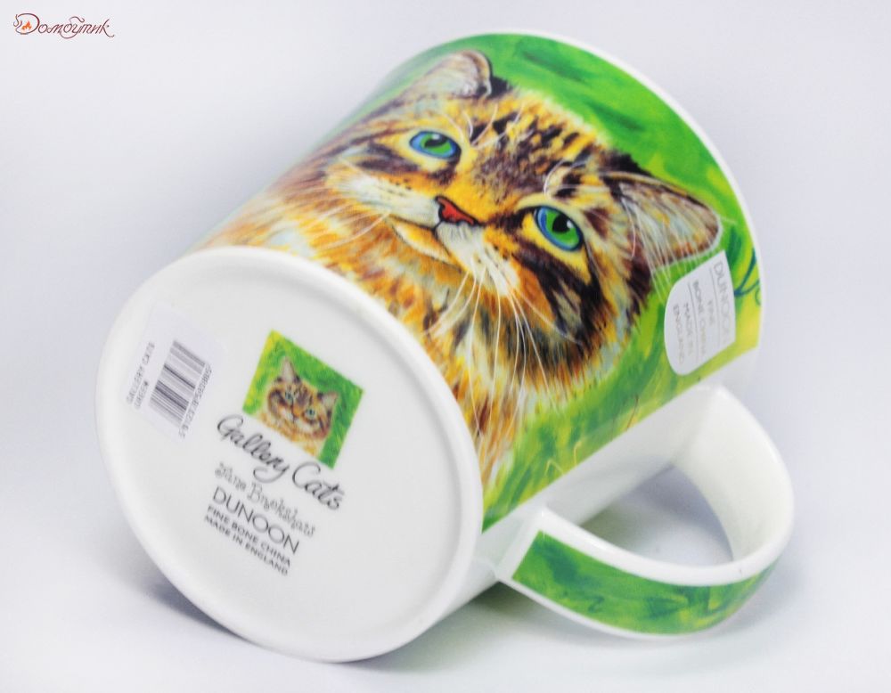 Кружка "Галерея кошек" (зеленая) 500 мл, DUNOON - фото 6