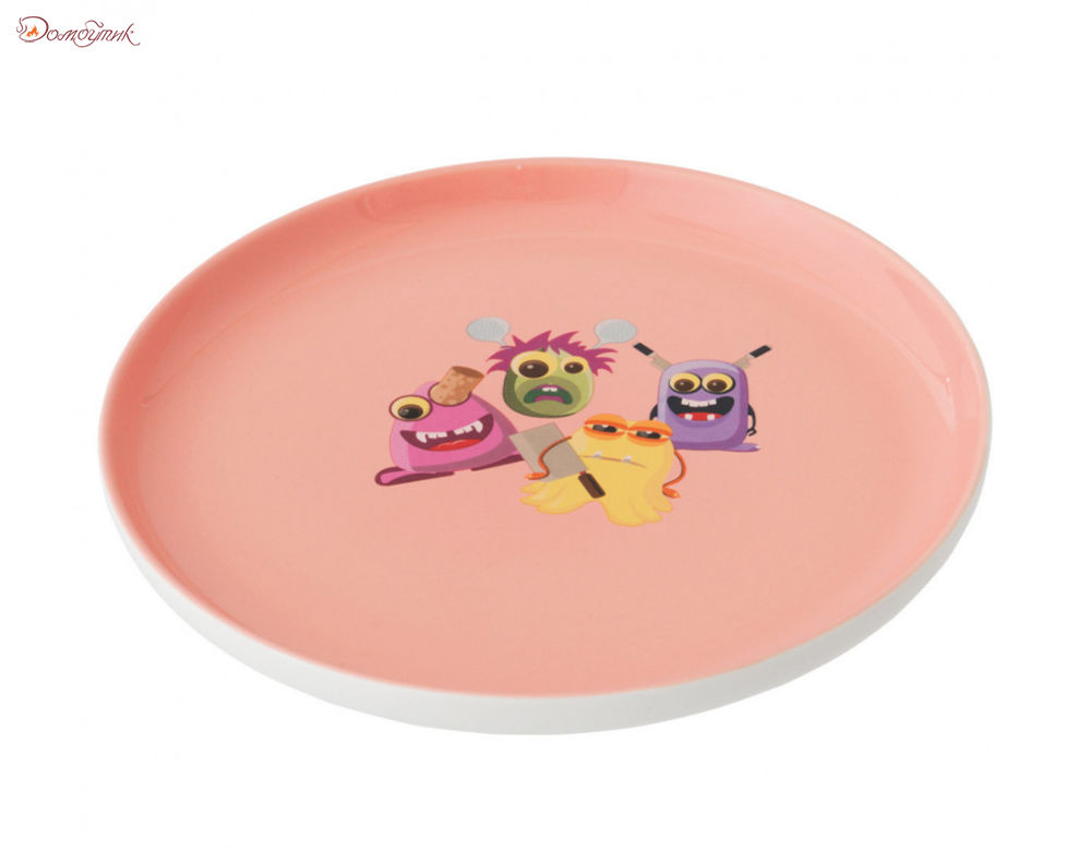Детский набор посуды 3 пр. (розовый) - фото 2