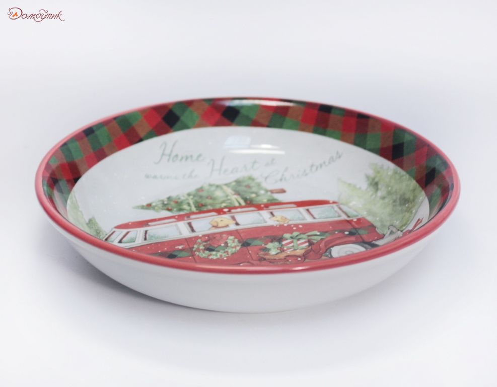 Тарелка суповая "Домой на Рождество", 23см - фото 7