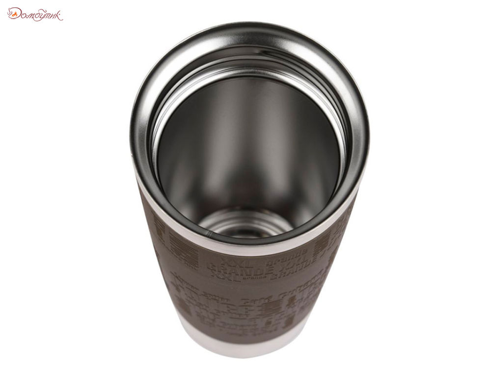 Термокружка TRAVEL MUG, 0.36л, коричневая - фото 8