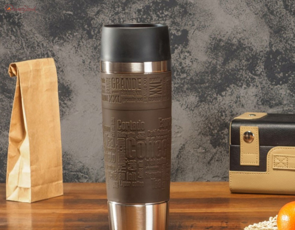 Термокружка TRAVEL MUG GRANDE ,0.5л ,коричневая - фото 2