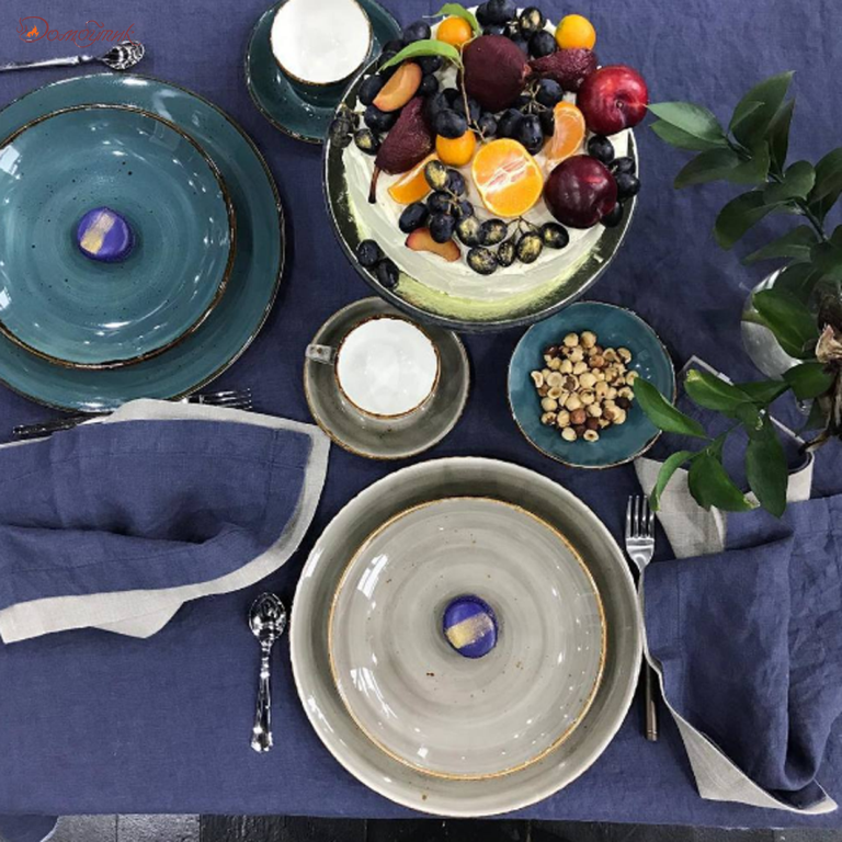 Закусочная тарелка Rustics 22,5 см, синяя. - фото 7