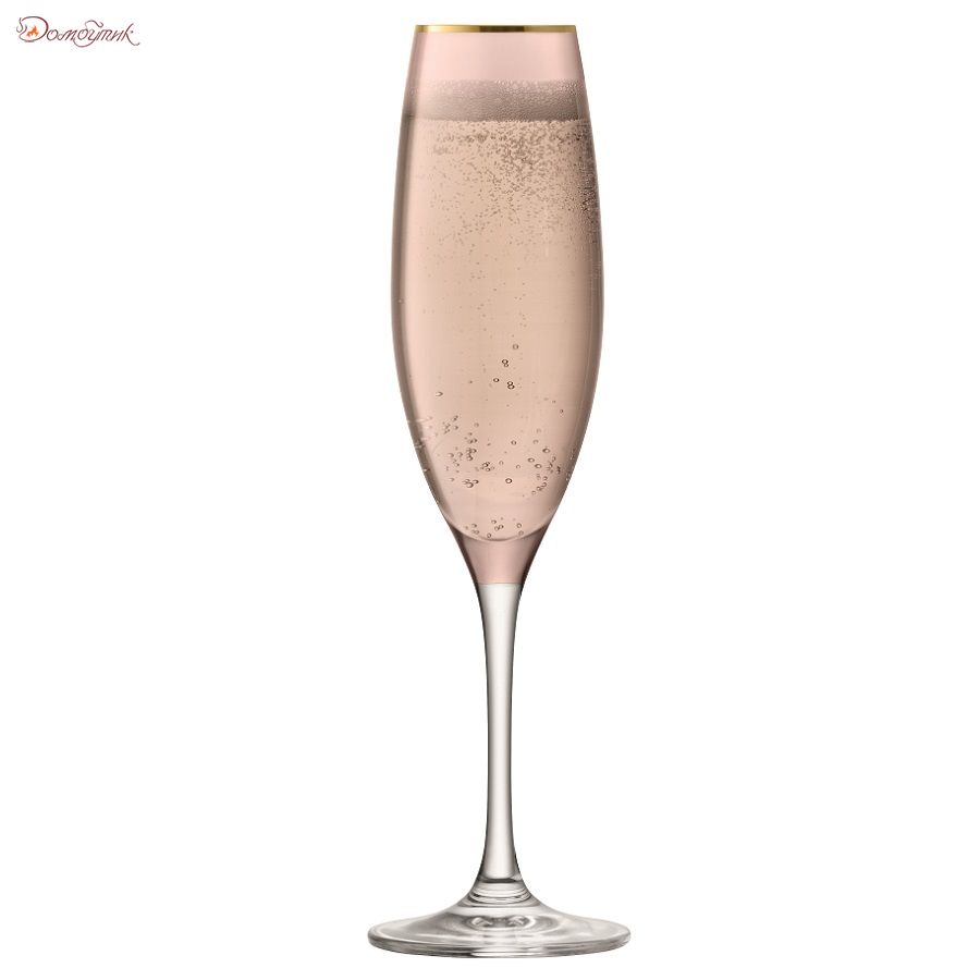 Набор из 2 бокалов флейт для шампанского Sorbet 225 мл коричневый - фото 3