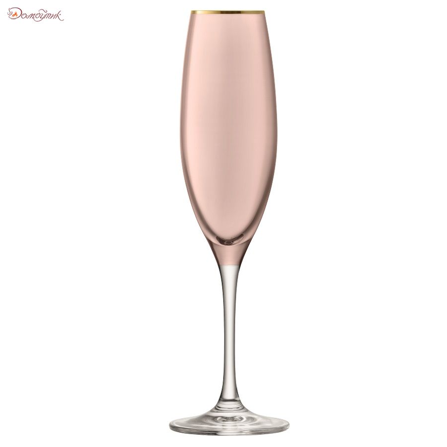 Набор из 2 бокалов флейт для шампанского Sorbet 225 мл коричневый - фото 4