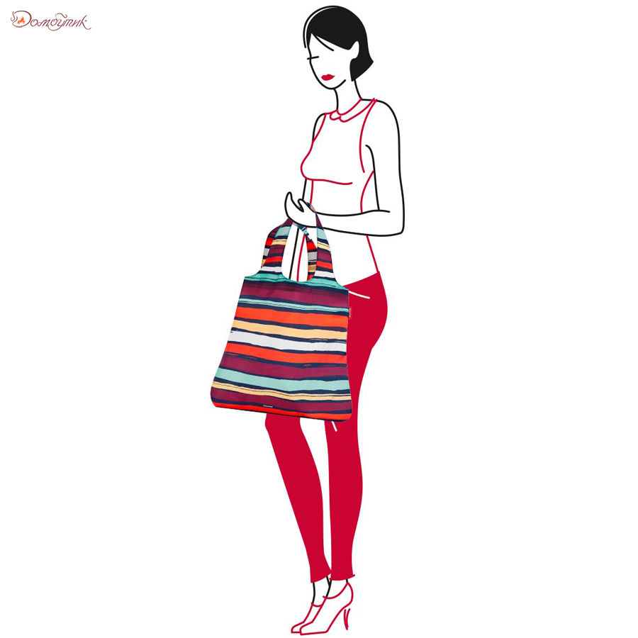 Сумка складная Mini maxi shopper artist stripes - фото 5