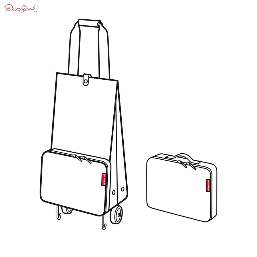 Сумка на колесиках Foldabletrolley glencheck red - фото 5