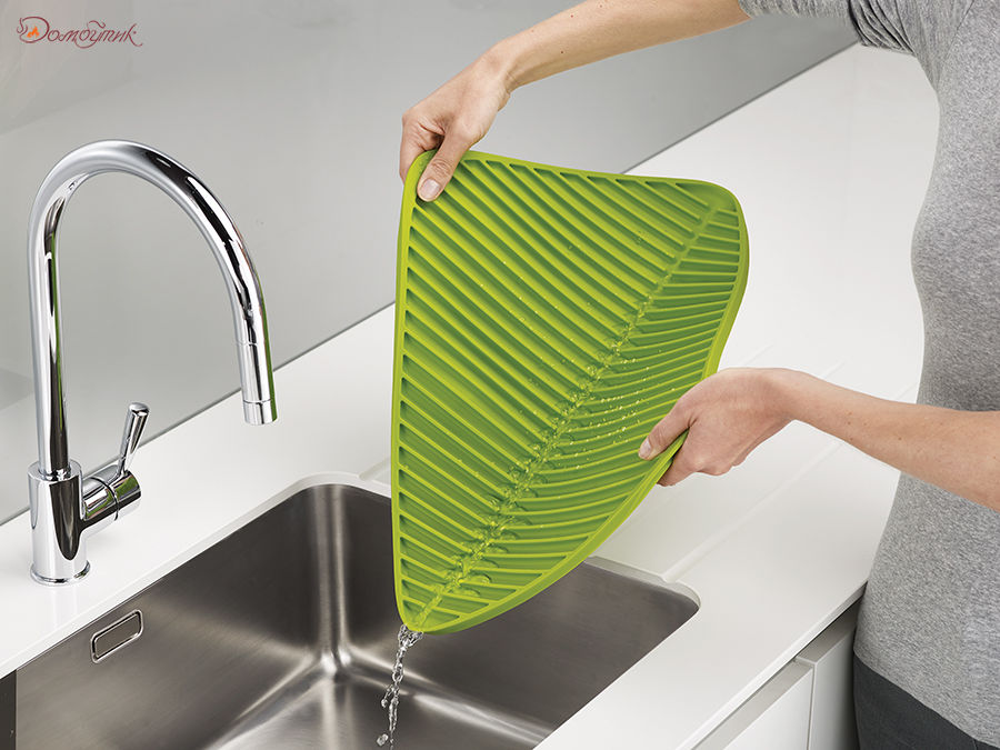 Коврик для сушки посуды Flume™ большой зеленый - фото 2