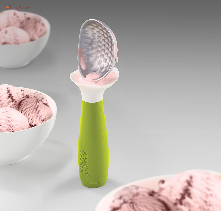 Ложка для мороженого с защитой от капель Dimple зеленая - фото 3