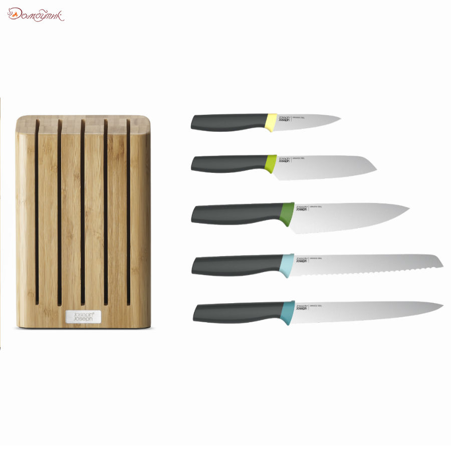Набор ножей Elevate™ Knives Bamboo в подставке из бамбука - фото 7