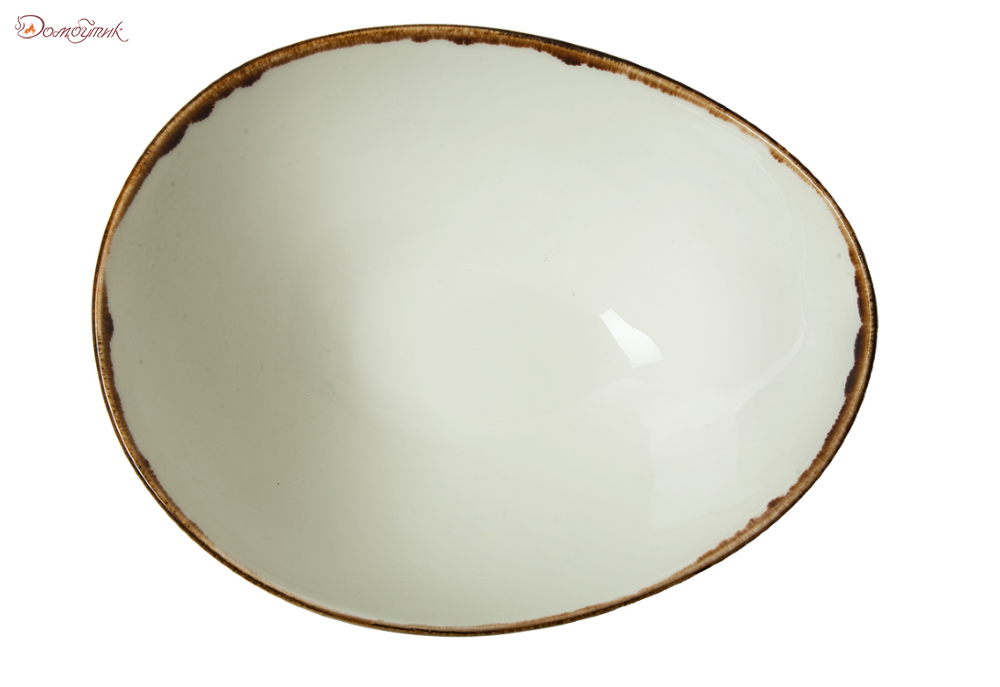 Салатник "яйцо" Rustics, 17,5х22 см, терракот, - фото 2