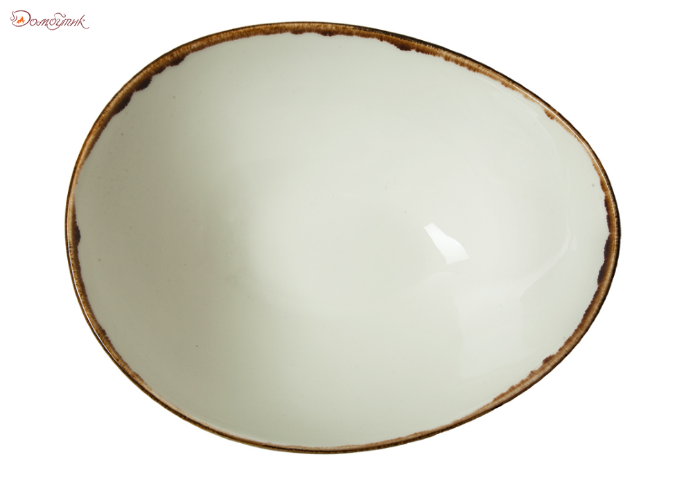 Салатник "яйцо" Rustics , 17,5х22 см, темно-серый, - фото 2