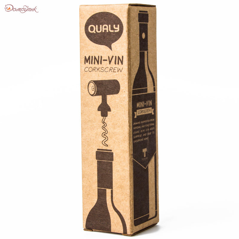 Штопор для бутылок черный Mini Vin - фото 6