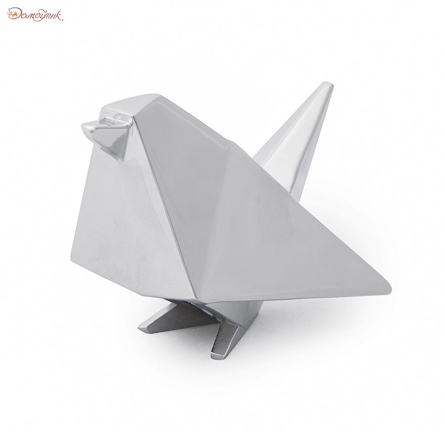 Держатель для колец Origami птица хром - фото 8