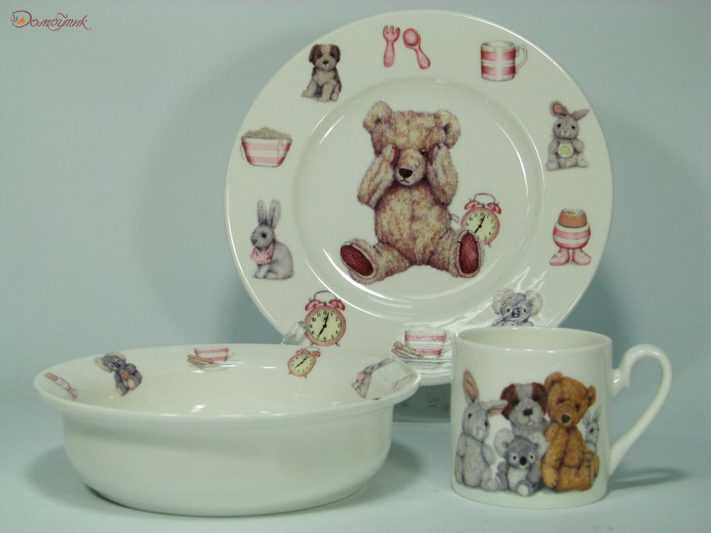 Набор детской посуды для девочки Roy Kirkham Тедди 3 предмета - фото 2