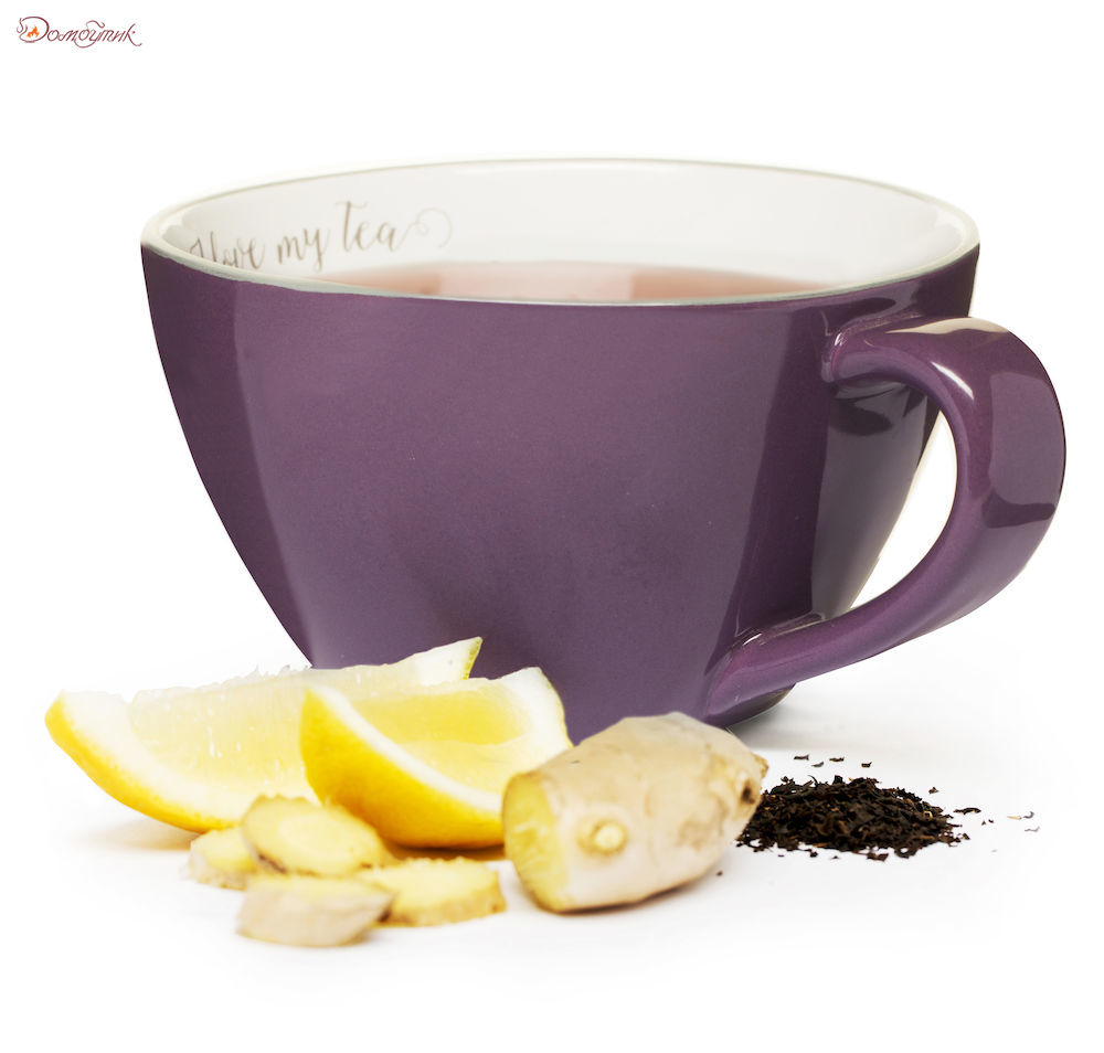 Чашка чайная «I love my tea» Cafe, фиолетовая, 700 мл, SagaForm  - фото 2