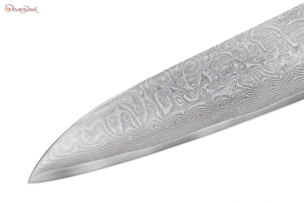 Нож кухонный "Samura 67" Гранд Шеф 240 мм, дамаск 67 слоев, микарта - фото 3