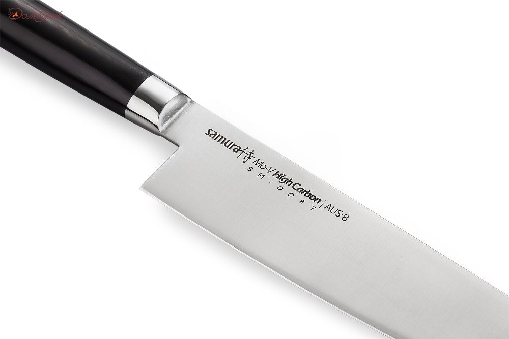 Нож кухонный "Samura Mo-V" Гранд Шеф 240 мм, G-10 - фото 5