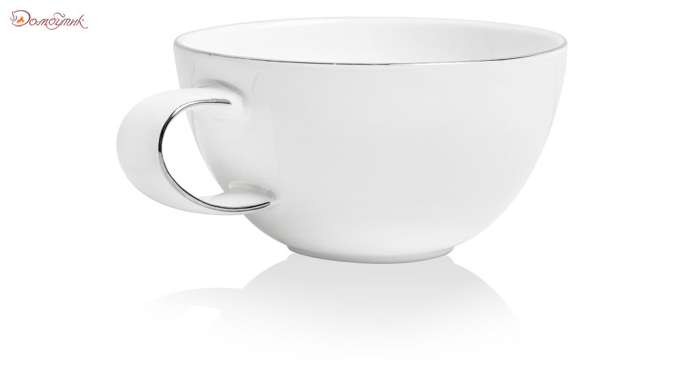 Чашка чайная с блюдцем "Синергия. Платиновый кант" 250мл,Mix and Match - фото 2