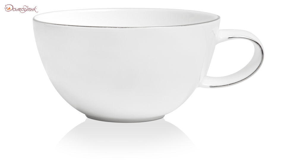 Чашка чайная с блюдцем "Синергия" 250мл (белый декор),Mix and Match - фото 3