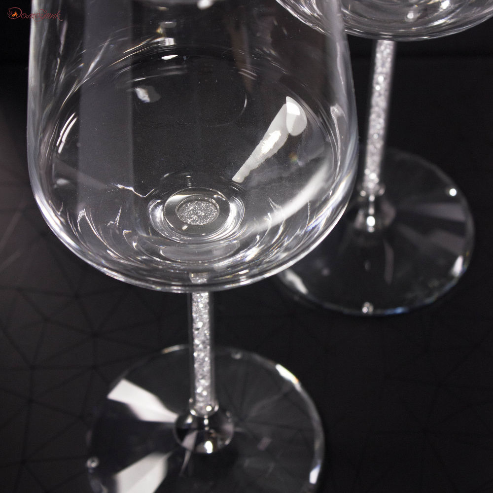 Набор из 2-х бокалов с кристаллами Swarovski для вина - фото 5
