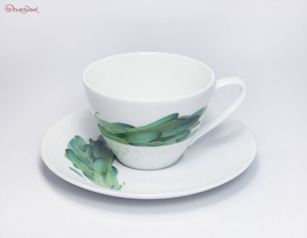 Чашка чайная с блюдцем Noritake "Овощной букет.Горчица" 210мл - фото 2