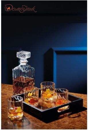 Набор для виски, Декантер 900 мл, стакан 200мл 4 шт,Kitchen Craft  - фото 3