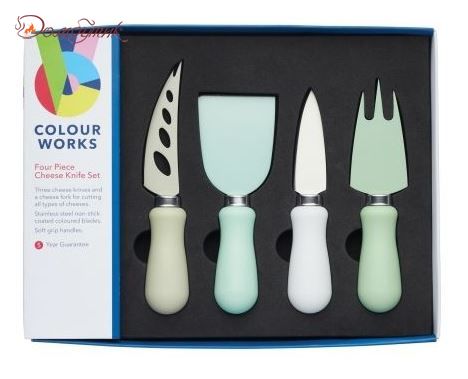 Нож для сыра,  набор 4 шт, Colourworks Classics - фото 2