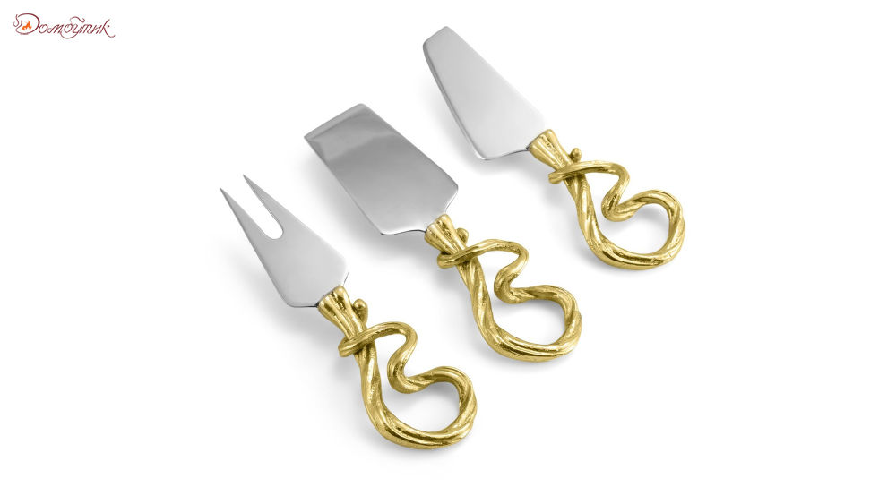 Набор ножей для сыра Michael Aram "Виноградная лоза" 16см, 3шт - фото 2