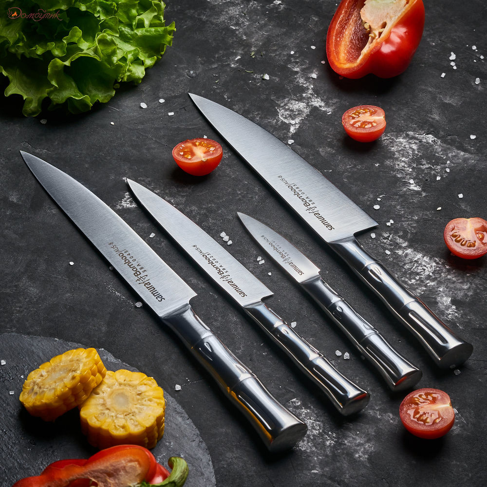 Нож кухонный "Samura Bamboo" универсальный 125 мм - фото 2