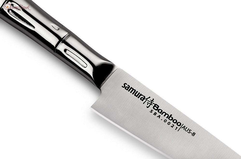 Нож кухонный "Samura Bamboo" универсальный 125 мм - фото 4