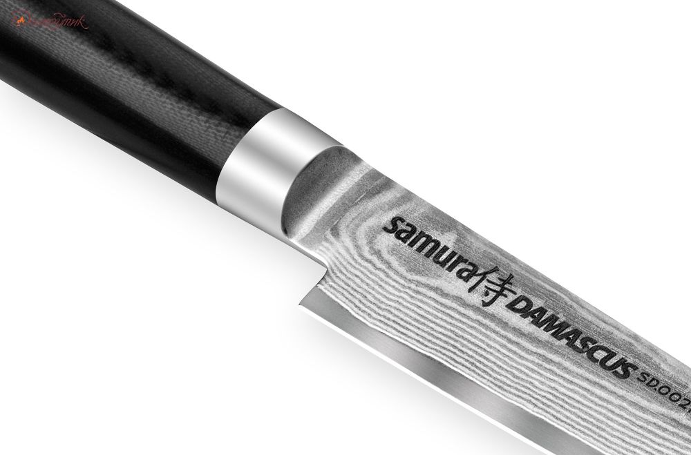 Нож кухонный "Samura DAMASCUS" универсальный 125 мм, дамаск 67 слоев - фото 5