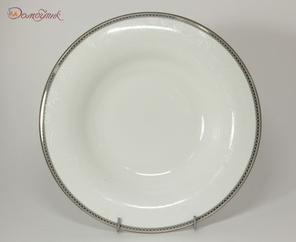 Набор суповых тарелок "Серебряная вышивка" 24 см, 6 шт.