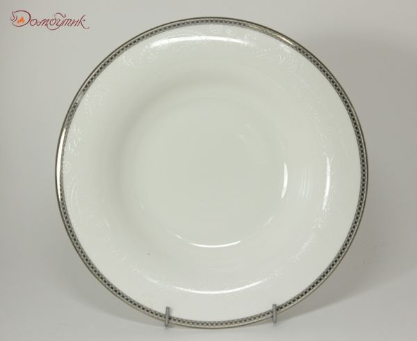 Тарелка суповая "Серебряная вышивка" 24 см