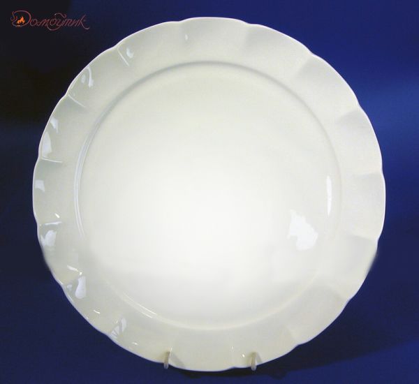 Блюдо круглое "Магнолия Белая" 32 см
