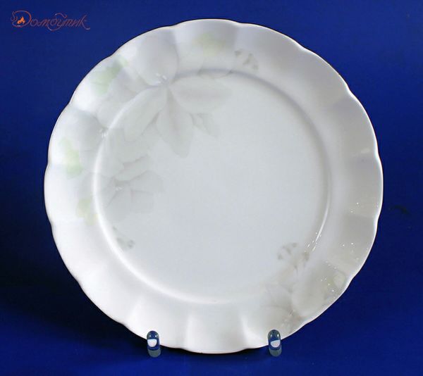 Набор тарелок мелких "Магнолия Грэй" 18 см, 6 шт. (платина)