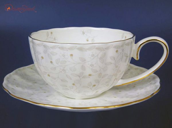 Чайный набор на 6 персон "Джулия Беж" (Gold), 250 мл, 12 предметов, вариант 2