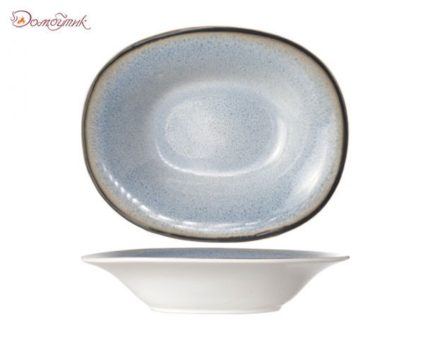 Тарелка для супа овальная 17,5х21,5 см (Каменная керамика)