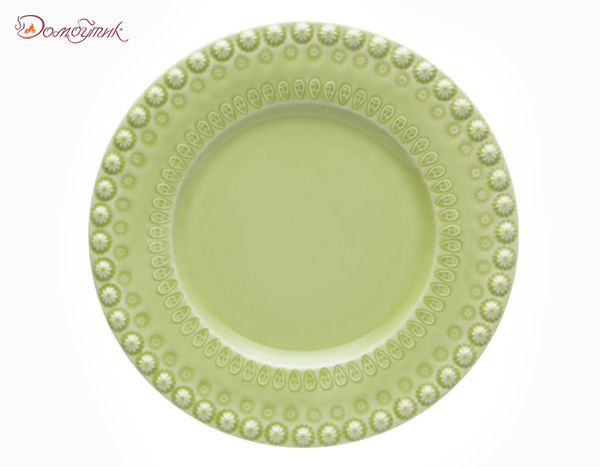 Тарелка закусочная "Фантазия" (светло-зеленая) 22см