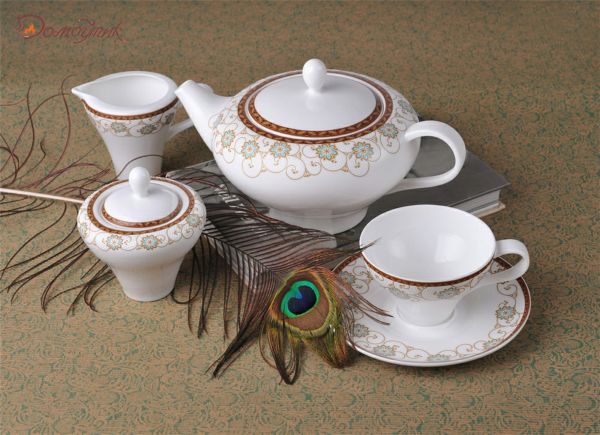 Чайный сервиз "Фиджи" на 6 персон (15 предметов) - фото 1