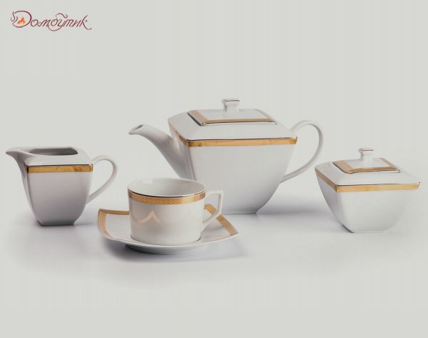 Чайный сервиз на 6 персон "Saint Germain Or" (15 предметов) - фото 1