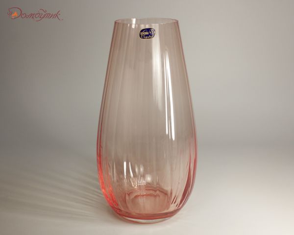 Ваза "Розовая оптика" 24,5 см - фото 1