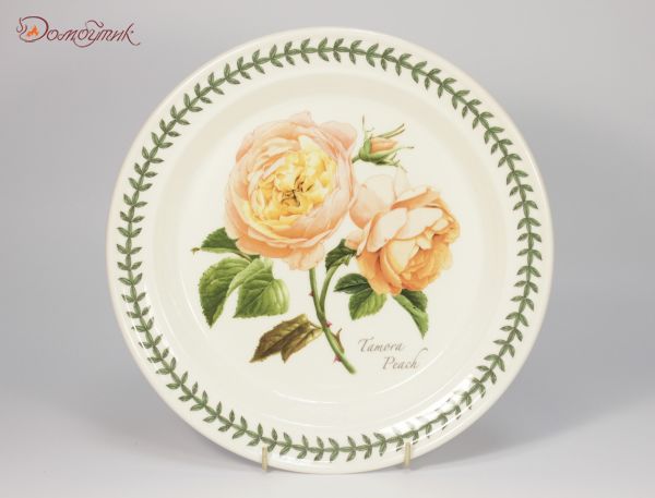 Тарелка обеденная "Ботанический сад. Розы. Tamora Peach" 26,5 см