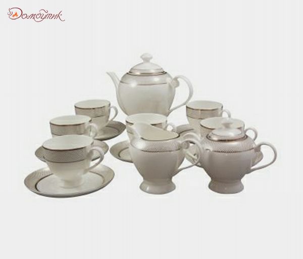 Чайный сервиз на 6 персон "Эмилия" (15 предметов) - фото 1