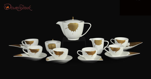 Чайный сервиз 6 персон "Сплеш", на 6 персон.(9 предметов)