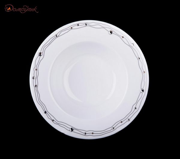 Набор тарелок "Юпитер" сваровски 21 см, 6 шт. - фото 1