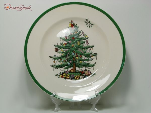 Тарелка обеденная "Рождественская ель" 27 см