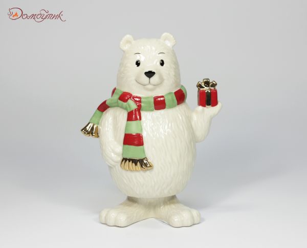 Фигурка "Новогоднее ассорти" : Полярный мишка 15,5 см - фото 1