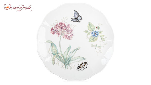 Тарелка обеденная  "Бабочки на лугу", 27,5 см ,Lenox