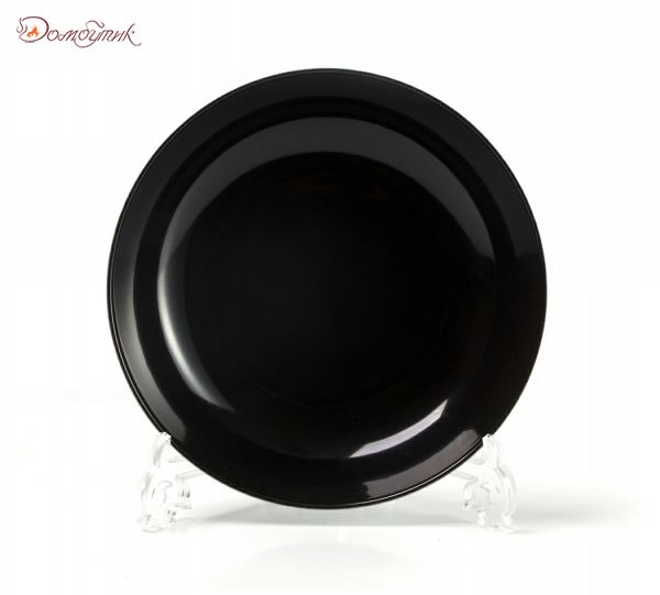 Тарелка глубокая "Putoisage noir" 23 см