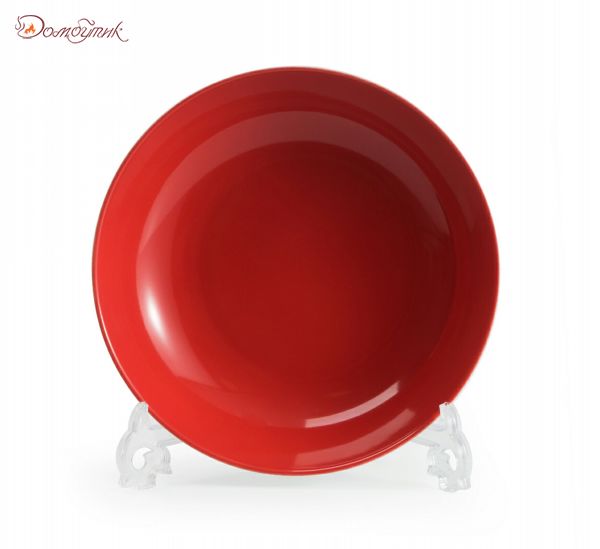Тарелка глубокая "Putoisage rouge" 23 см